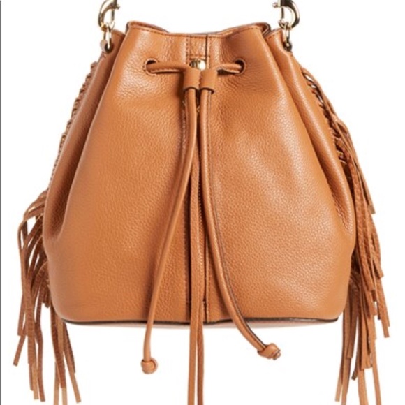 Rebecca Minkoff Handbags - Rebecca Minkoff ‘Mini Fringe Moto' Bucket Bag